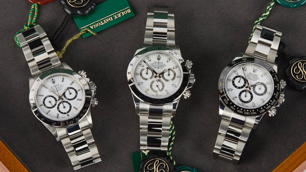 Three generations of the White Rolex Daytona