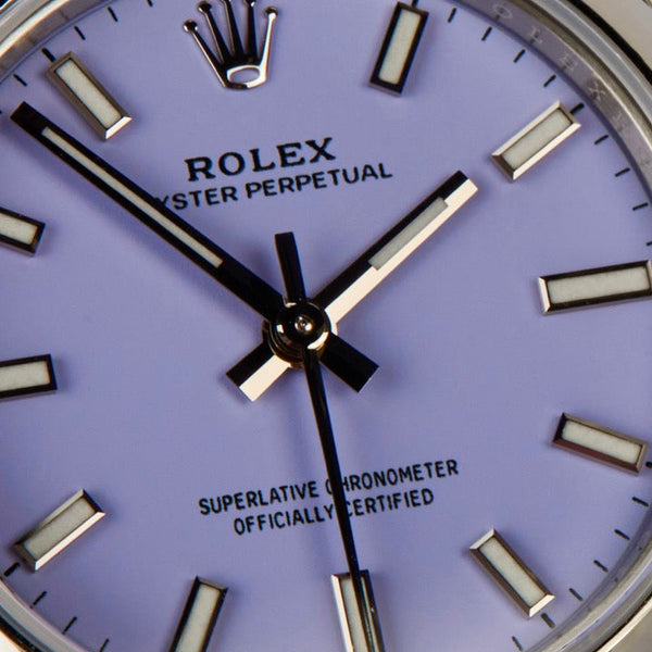 The New 'Lavender' Rolex Oyster Perpetual: A Feminine Look