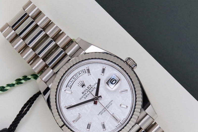 Day-Date 40 'Meteorite Dial - White Gold'