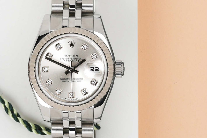 Datejust 26 'Silver Diamond Dial - Jubilee'