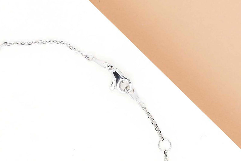 Bracelet - 18ct. White Gold - 0,15 CRT. - 19CM