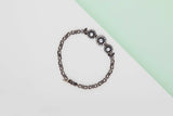 Silver & Yellow Gold Bracelet - Diamonds