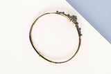 18 ct. Yellow Gold Bracelet - Diamond & Enamel - 20 CM