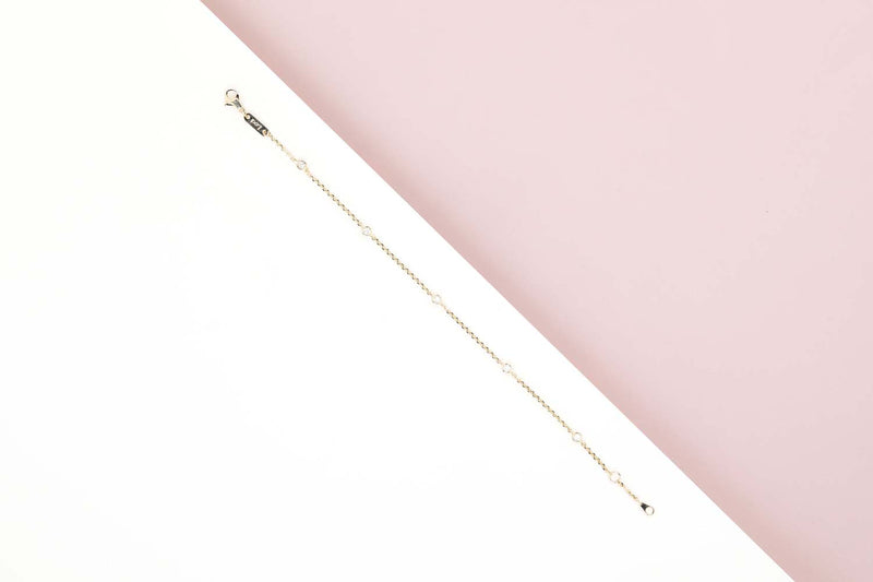 Bracelet  - 18ct. Yellow Gold - 0,15 CRT. - 17CM