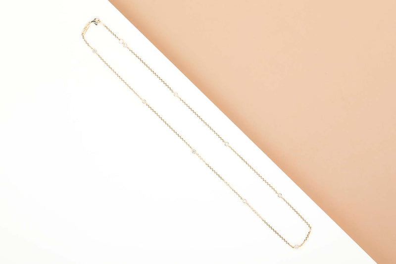 Necklace  - 18ct. Yellow Gold - 0,28 CRT. - 46CM