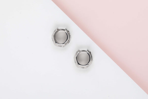 18 ct. White Gold Earrings - Diamonds