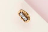 18 ct. Rose Gold Ring - Diamond - Size 49