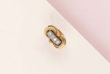 18 ct. Rose Gold Ring - Diamond - Size 49