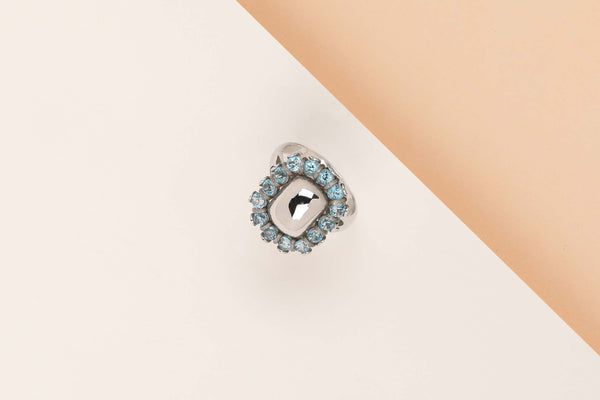 18 ct. White Gold Ring - Topaz