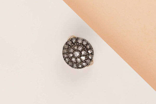 14ct. Yellow Gold Ring - Diamonds