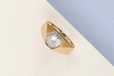 14 ct. Yellow Gold Ring - Zirconia