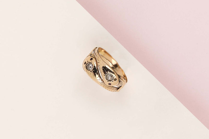 14ct. Yellow Gold Ring - Diamonds