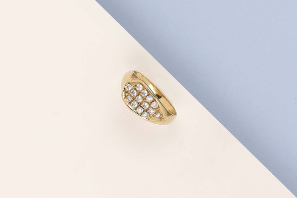 14 ct. Yellow Gold Ring - Zirconia