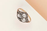 14 ct. Rose Gold Ring - Old Cut Diamonds