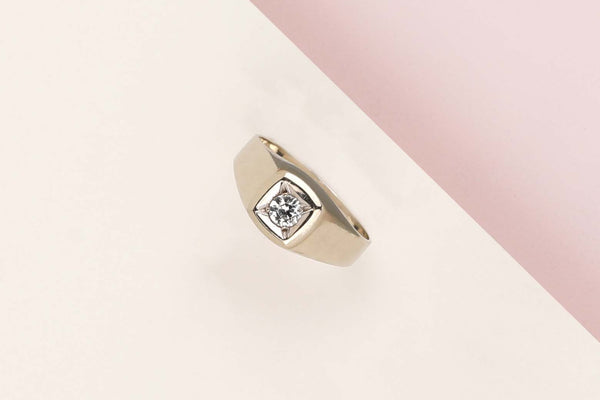 18 ct. White Gold Ring - Zirkonia