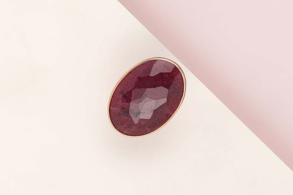 18 ct. Rose Gold Ring - Ruby