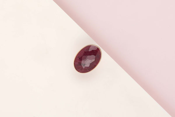 18 ct. Rose Gold Ring - Ruby