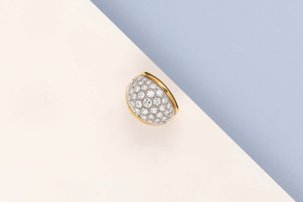 18 ct. Yellow Gold Ring - Diamonds