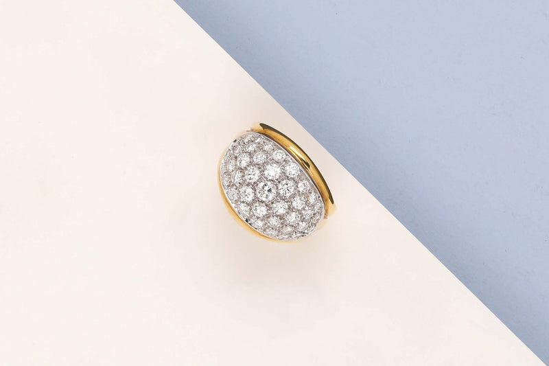 18 ct. Yellow Gold Ring - Diamonds