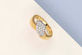 18 ct. Yellow Gold Ring - Diamonds