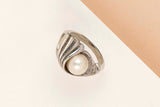 14 ct. White Gold Ring - Pearl