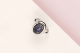 18ct. White Gold Ring - Tanzanite - Size 56