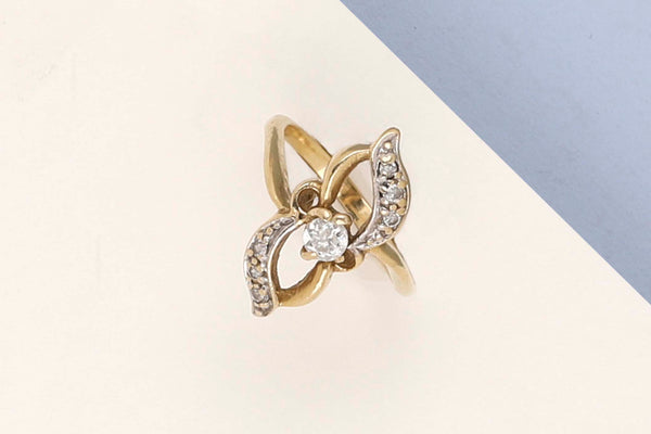 14 ct. Yellow Gold Ring - Zirkonia