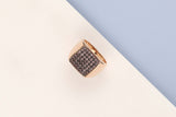 18 ct. Rose Gold Ring - Zirconia - Size 50