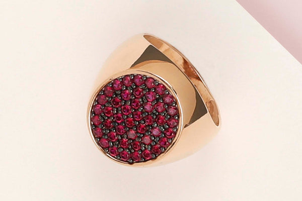 18ct. Rose Gold Ring - Zirconia