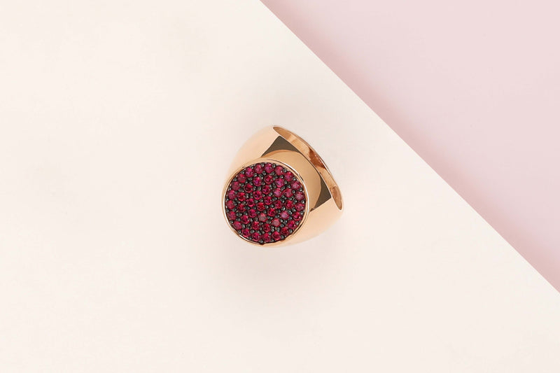 18ct. Rose Gold Ring - Zirconia