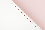 18ct Yellow Gold Bracelet - Ruby Gems - 21 cm