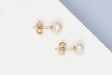 18ct Yellow Gold Pearl Earrings