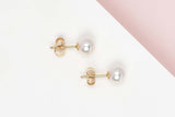 18ct Yellow Gold Pearl Earrings