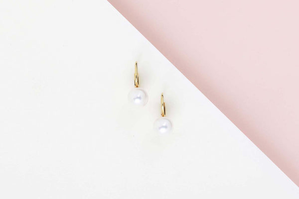 18ct. Yellow Gold Earrings With Pearls