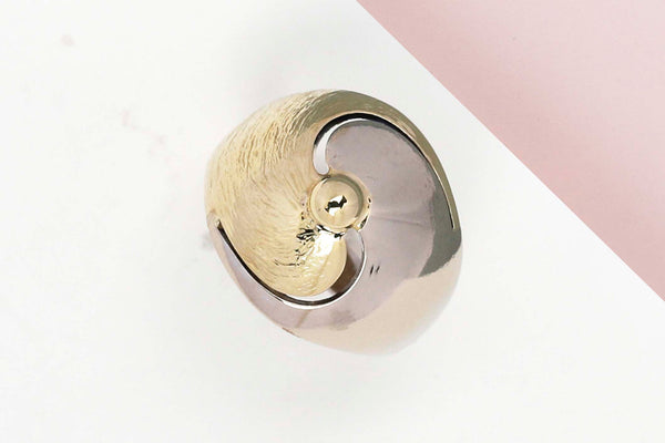 14ct. Yellow and White Gold Ring