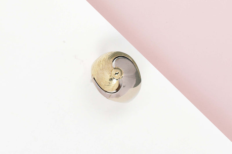 14ct. Yellow and White Gold Ring