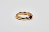 Ellipse Ring - Yellow Gold - Ruby - Size 53 - B+P