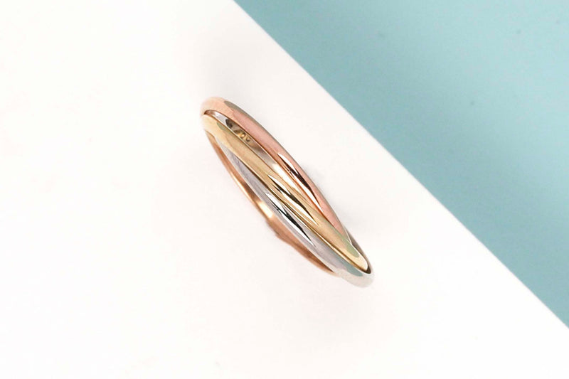 14ct. Yellow, Rose and White Gold Ring