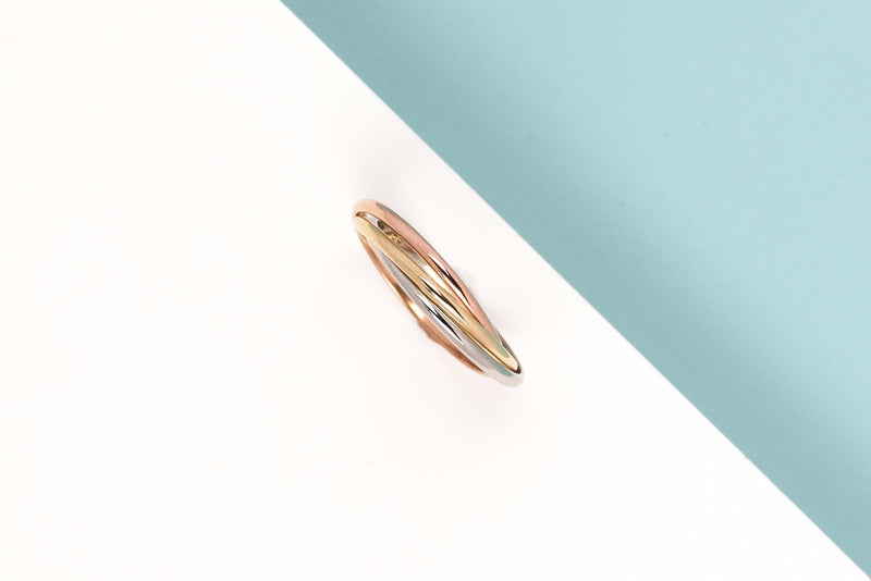 14ct. Yellow, Rose and White Gold Ring