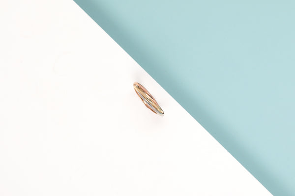 14ct. Yellow, Rose and White Gold Ring