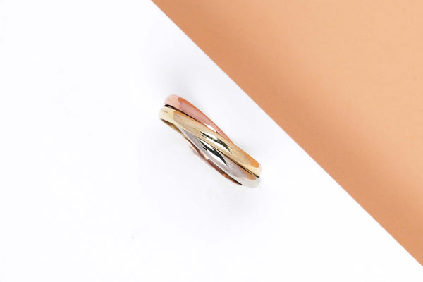 14ct. Yellow, Rose and White Gold Ring