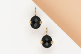 18 ct. Rose Gold Earrings - Onyx