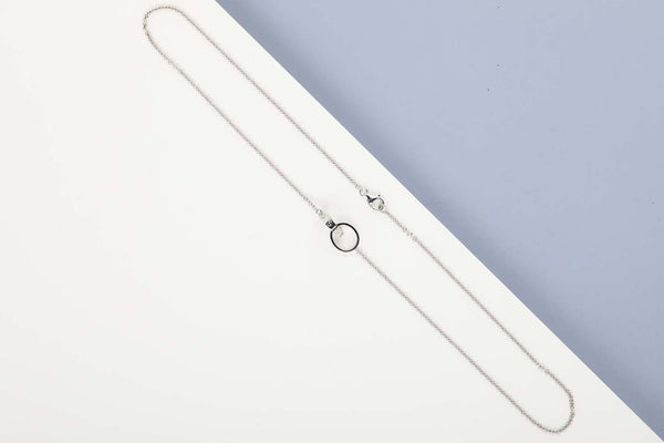 Love Necklace - White Gold - 44cm - B&P