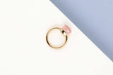 Nudo Classic Ring - Rose Quartz - Rose & White Gold - Size 54 - B&P