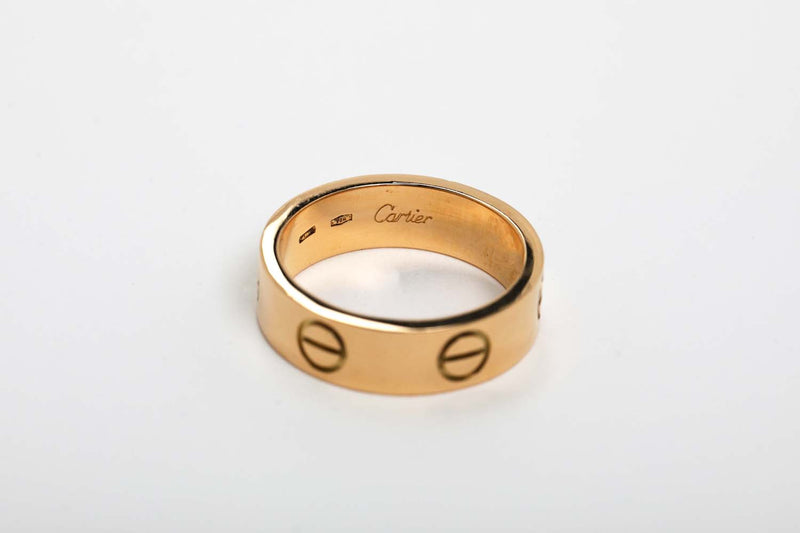 LOVE RING - YELLOW GOLD - SIZE 53 - B
