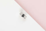 B.ZERO 1 THREE BAND RING - WHITE GOLD - SIZE 55