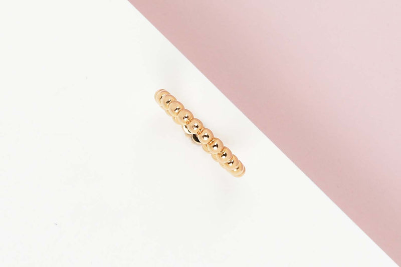 Perlée Pearls Ring - Medium Model - Size 51 - Rose Gold - B&P