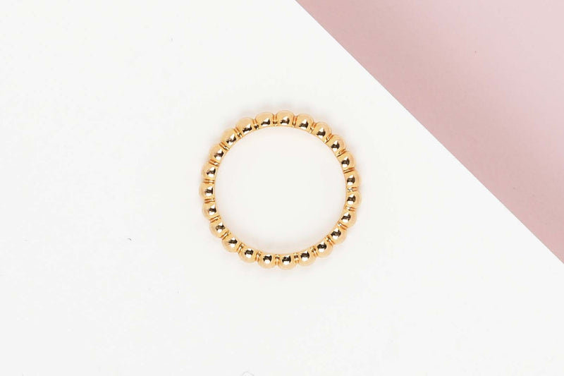 Perlée Pearls Ring - Medium Model - Size 51 - Rose Gold - B&P