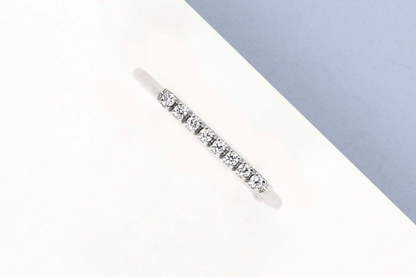 White Gold Ring - Diamonds - Size 52