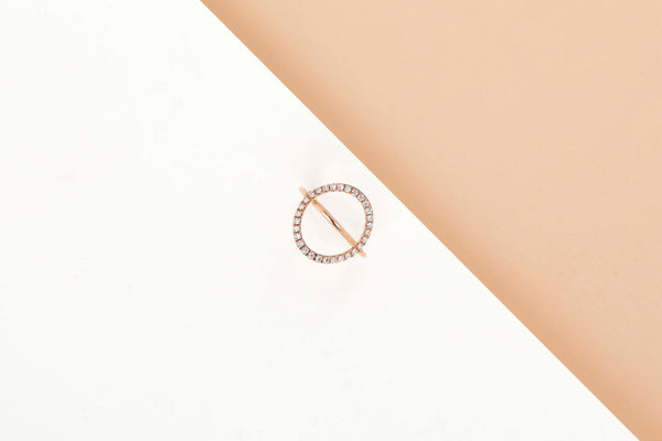 Rose Gold Ring - Diamonds